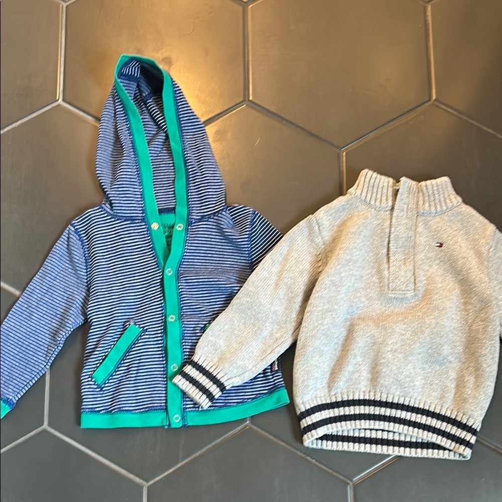 Patagonia Blue and Gray Sweatshirts & Hoodies